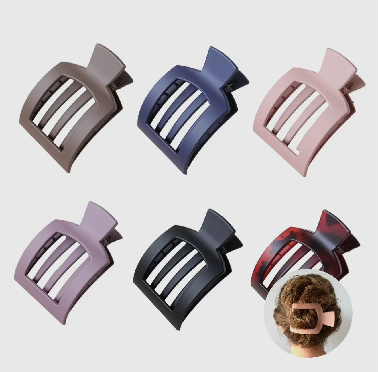 Tiktok Trending Flat Large Hair Claw Clips