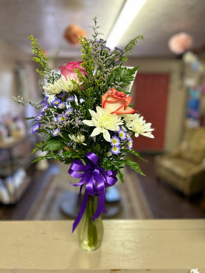 Double Bud Vase Arrangement