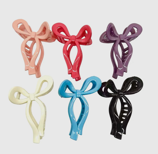 Hair Bow Shaped Hair Claw Clip Accessories | Trending Tiktok