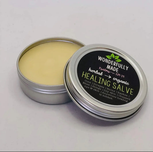 Herbal Healing Salve | Organic Calendula Chickweed Plantain