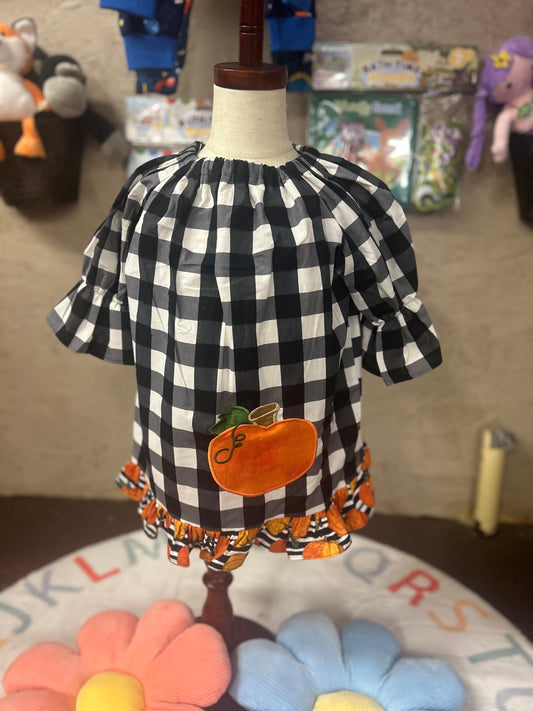 Monogrammed Pumpkin Dress