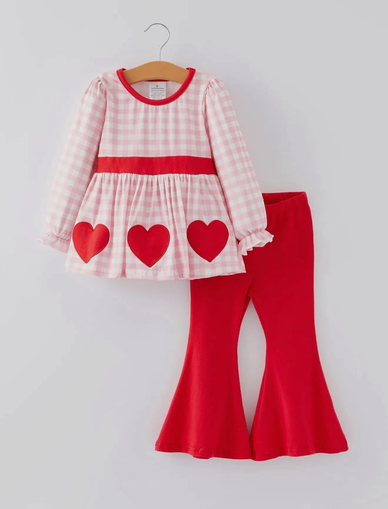 Girls Valentine’s Day Heart Outfit