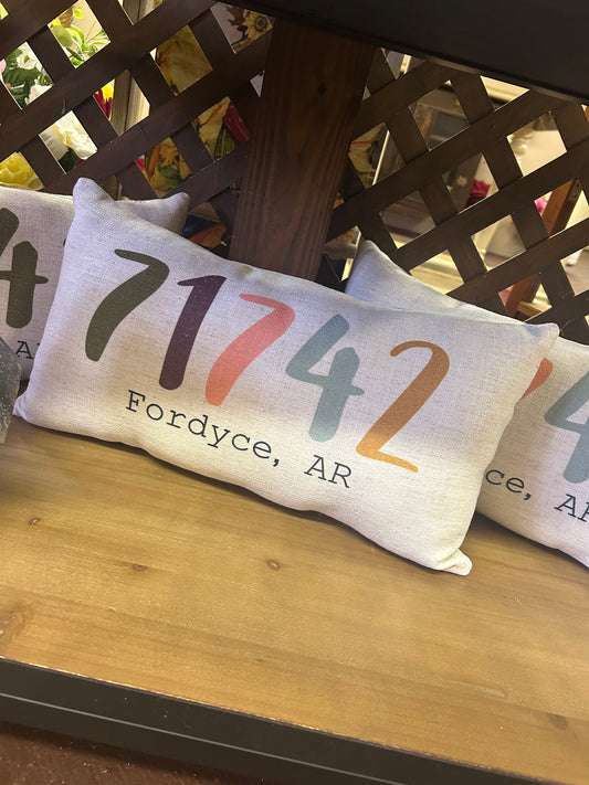 71742 - Zipcode Pillow